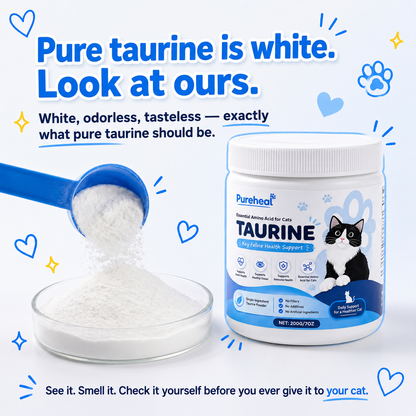 The cat taurine you can actually check yourself